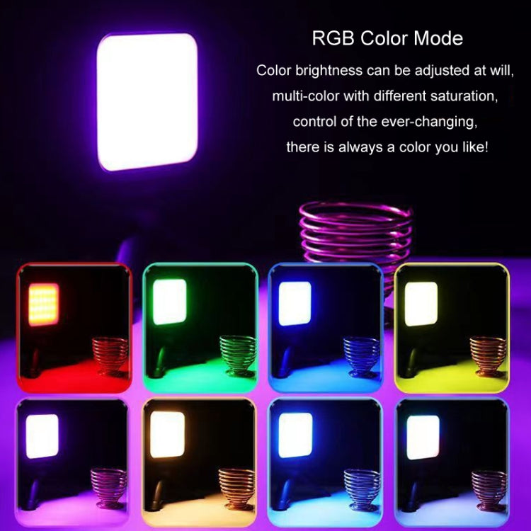 Portable Phone Desktop Live Fill Light Mini Pocket Light Shooting Camera Fill Lamp, Standard White Light, Standard White Light With Tripod+Hot Boot+Clip, Flagship 3 Color, RGB Full Color, RGB Full Color With Hot Boots+Clip                              ...
