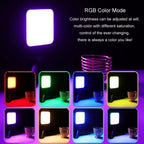 Portable Phone Desktop Live Fill Light Mini Pocket Light Shooting Camera Fill Lamp, Standard White Light, Standard White Light With Tripod+Hot Boot+Clip, Flagship 3 Color, RGB Full Color, RGB Full Color With Hot Boots+Clip                              ...