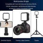 Portable Phone Desktop Live Fill Light Mini Pocket Light Shooting Camera Fill Lamp, Standard White Light, Standard White Light With Tripod+Hot Boot+Clip, Flagship 3 Color, RGB Full Color, RGB Full Color With Hot Boots+Clip                              ...