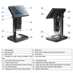 HD Electronic Digital Microscope 5 Inch Screen Touch Key 8000X Biological Cell Electronic Magnifying Glass, MS03
