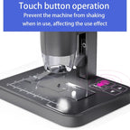 HD Electronic Digital Microscope 5 Inch Screen Touch Key 8000X Biological Cell Electronic Magnifying Glass, MS03