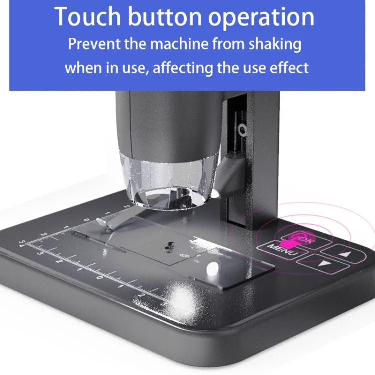 HD Electronic Digital Microscope 5 Inch Screen Touch Key 8000X Biological Cell Electronic Magnifying Glass, MS03