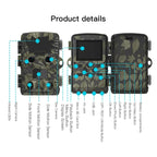 H8201 4K Dual Lens Infrared Camera 32MP HD Night Vision Monitoring Animal Field Outdoor Camera, H8201