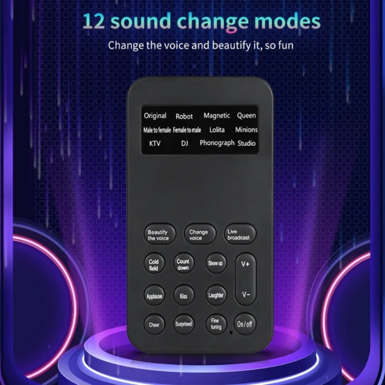 S9 Mobile Phone Computer Live Sound Card Voice Changer Game Karaoke Recording Audio Transformer, S9