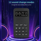 S9 Mobile Phone Computer Live Sound Card Voice Changer Game Karaoke Recording Audio Transformer, S9