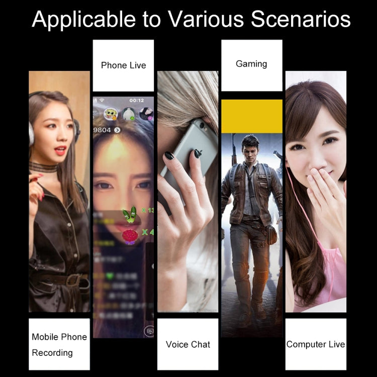 S9 Mobile Phone Computer Live Sound Card Voice Changer Game Karaoke Recording Audio Transformer, S9