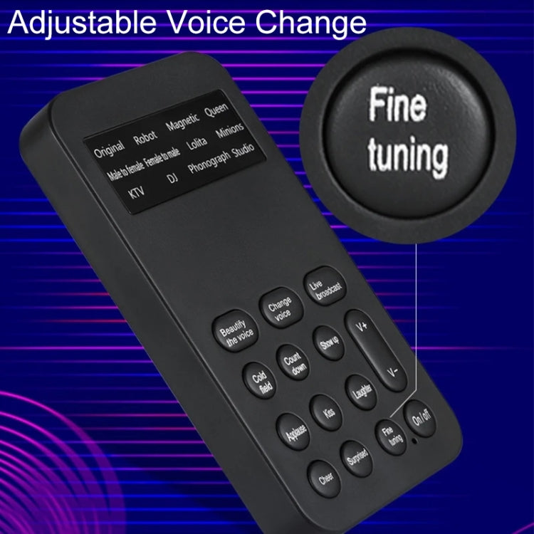 S9 Mobile Phone Computer Live Sound Card Voice Changer Game Karaoke Recording Audio Transformer, S9