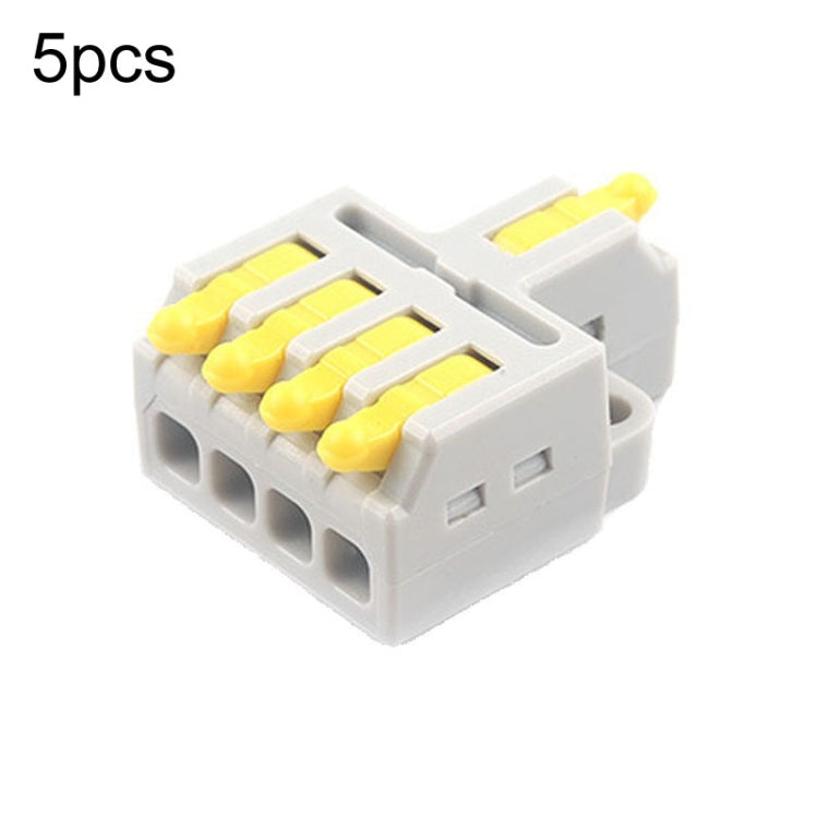 5pcs Push Type Mini Wire Connection Splitter Quick Connect Terminal Block, D1-2, D1-2T, D1-3, D1-3T, D1-4, D1-4T, D1-5, D1-5T