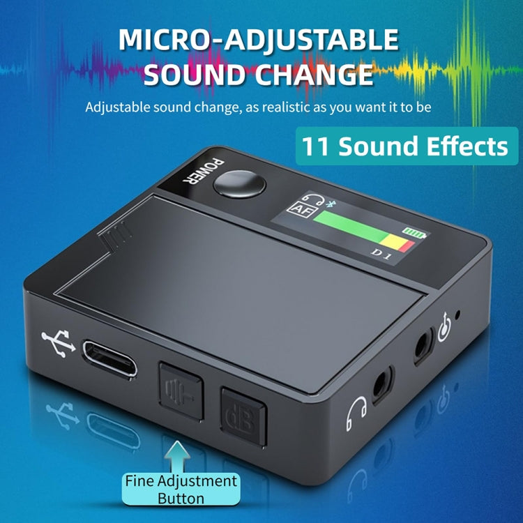 A9 Mobile Phone Computer Live Recording Mini Color Screen Display Sound Card Voice Changer, English, English Set
