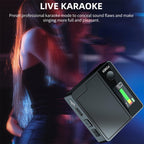A9 Mobile Phone Computer Live Recording Mini Color Screen Display Sound Card Voice Changer, English, English Set