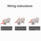 10pcs Guide Rail Type Replacement UK Quick Terminal Block 1 Input 1 Output