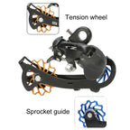 ENLEE Mountain Bicycle Rear Derailleur Guide Wheel Ceramic Bearing Tension Pulley, 11T, 13T
