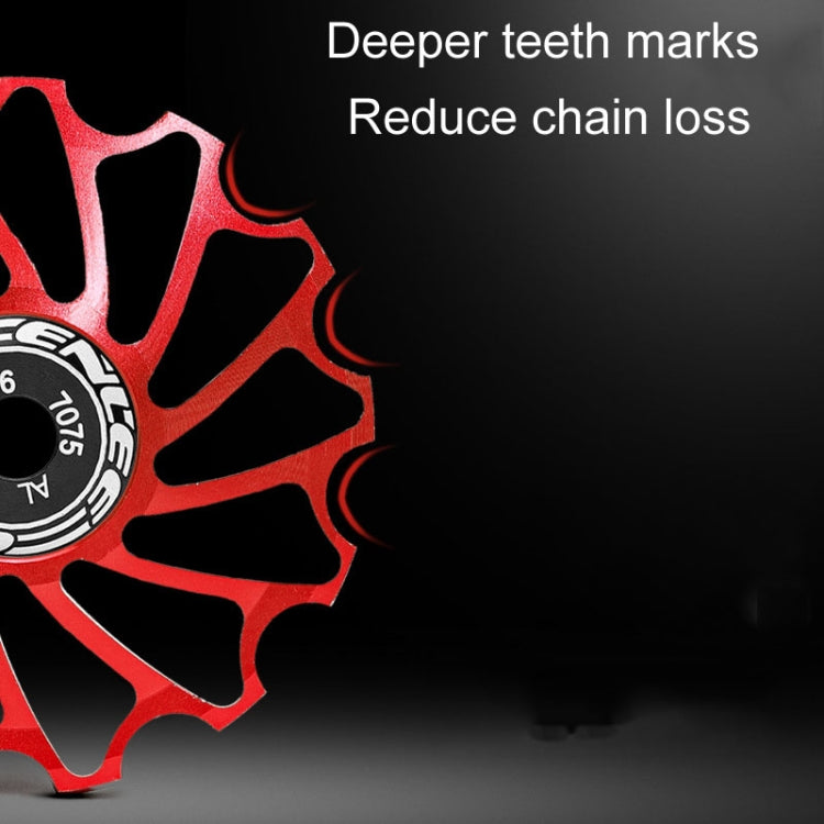 ENLEE Mountain Bicycle Rear Derailleur Guide Wheel Ceramic Bearing Tension Pulley, 11T, 13T