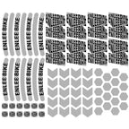 ENLEE E-RS2302 72pcs /Set Multi-Functional Reflective Strip Stickers Bicycle Body Warning Decal