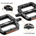ENLEE M504 1pair Bicycle Aluminum Ball Pedals Recreational Pedals With Reflectors