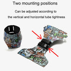 ENLEE Bicycle Water Bottle Cage Mountain Road Bike Universal Folding Water Cup Holder, Graffiti, Beauty