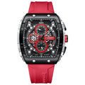 Curren 8442 Sport Six-Hand Silicone Strap Men Quartz Watch, White Shell Red, White Shell Blue, Rose Shell Blue, Rose Shell White, Rose Shell Black, Rose Shell Orange