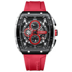 Curren 8442 Sport Six-Hand Silicone Strap Men Quartz Watch, White Shell Red, White Shell Blue, Rose Shell Blue, Rose Shell White, Rose Shell Black, Rose Shell Orange