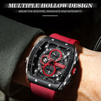 Curren 8442 Sport Six-Hand Silicone Strap Men Quartz Watch, White Shell Red, White Shell Blue, Rose Shell Blue, Rose Shell White, Rose Shell Black, Rose Shell Orange