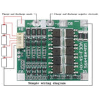 4 S 14.8V / 12.8V 30A Lithium Battery Protective Plate With Equalizer Lithium Iron Phosphate Battery Protection Board, 3.7V Lithium, 3.2V LiFePO4