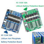 4 S 14.8V / 12.8V 30A Lithium Battery Protective Plate With Equalizer Lithium Iron Phosphate Battery Protection Board, 3.7V Lithium, 3.2V LiFePO4