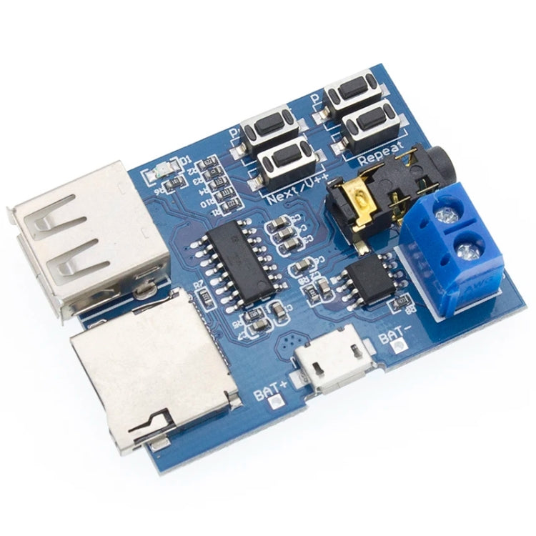MP3 Lossless Decoder Board Decoder TF Card USB Flash Drive MP3 Decoding Player Module With Amplifier, Micro, Type-C