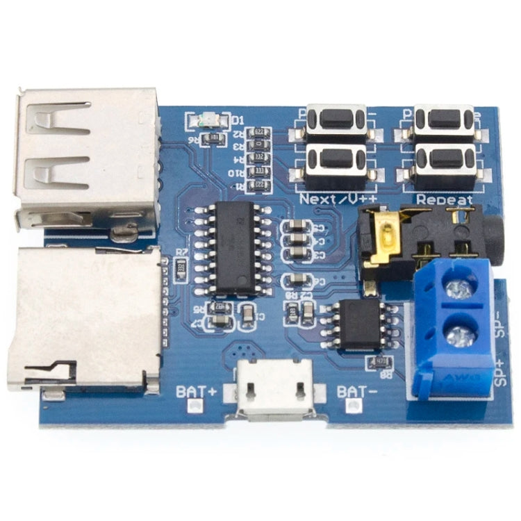 MP3 Lossless Decoder Board Decoder TF Card USB Flash Drive MP3 Decoding Player Module With Amplifier, Micro, Type-C