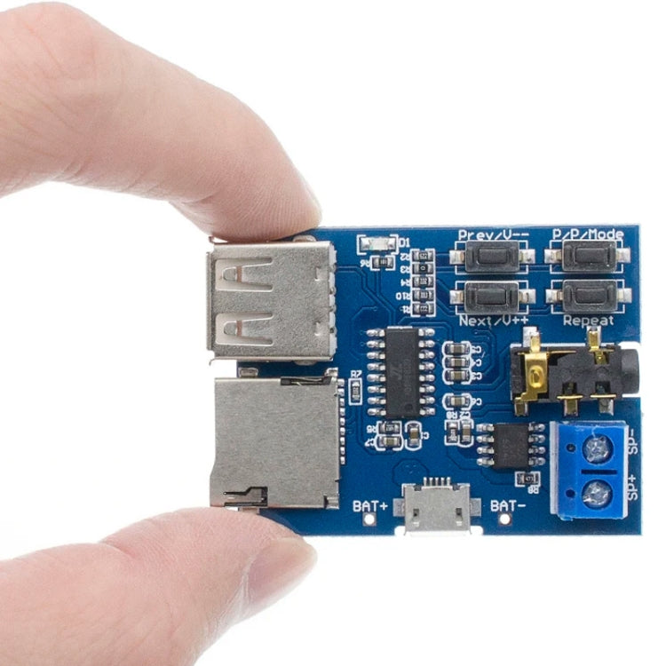 MP3 Lossless Decoder Board Decoder TF Card USB Flash Drive MP3 Decoding Player Module With Amplifier, Micro, Type-C