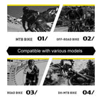 ENLEE E-2210 10pcs /Set Bicycle Jersey Stickers Mountain Bike Frame Protection Adhesive Tape, Transparent, Explosion, Anime, Aurora, Camouflage, Shark, Snake, Stripe, Graffiti, Chinese Style