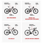ENLEE E-2210 10pcs /Set Bicycle Jersey Stickers Mountain Bike Frame Protection Adhesive Tape, Transparent, Explosion, Anime, Aurora, Camouflage, Shark, Snake, Stripe, Graffiti, Chinese Style