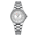 Curren 9091 Casual Steel Strap Waterproof Women's Watch, White Shell White, White Shell Pink, Rose Shell White, Golden Shell White, Rose Shell Blue