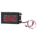 0V-30V 3 Wire DC Voltmeter Terminal 0.56 Inch LED Digital Voltmeter Accessories Reverse Connection Protection, Red, Blue, Green