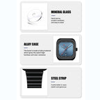 Curren 8460 Casual Steel Strap Square Men Quartz Watch, Black Shell Black, Black Shell Blue, White Shell Black, White Shell White, White Shell Green, White Shell Blue