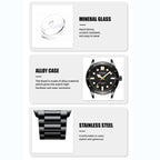 Curren 8450 Business Sports Steel Strap Men Quartz Watch, White Shell Black, White Shell Blue, White Shell Green, Black Shell Black