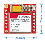 SIM800L GPRS Adapter Board GSM Module Micro SIM Card Core Board GSM Mod, Without Antenna, With Antenna