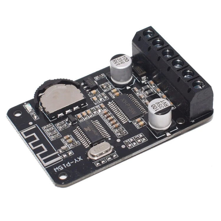 XY-P15W 10W/15W/20W Stereo Bluetooth Amplifier Board 12V/24V Digital Amplifier Module, Bare Plate, With Shell