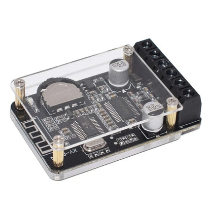 XY-P15W 10W/15W/20W Stereo Bluetooth Amplifier Board 12V/24V Digital Amplifier Module, Bare Plate, With Shell