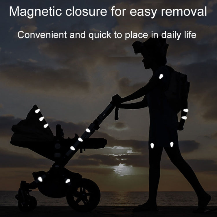 ENLEE EN-7855 Multifunctional Reflective Magnet Clip Outdoor Sports Night Running Safety Warning Stickers, A Model, B Model, C Model, D Model, E Model, F Model, G Model, H Model, I Model, J Model