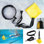 Swimming Strength Training Resistance Umbrella Set, 43cm Yellow, 43cm Black, Adjustable Yellow, Adjustable Black