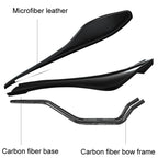 ENLEE E-ZD412 Bicycle Carbon Fiber Cushion Outdoor Riding Mountain Bike Saddle, Explosion, Skull, Camouflage, Devil, Graffiti, Donut