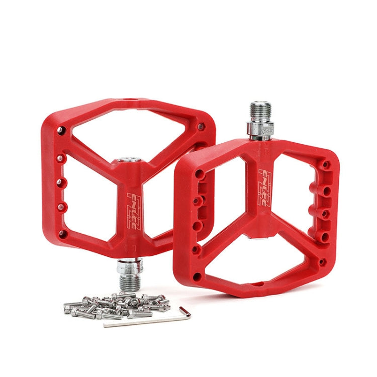 ENLEE F228 1pair Bicycle Nylon Pedals Mountain Bike Widened Riding Footrests