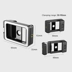 APEXEL  Multifunctional Fill Light Phone Clip With 1/4 Inch & M17 M37 Thread Tnterface, APL-FL.23