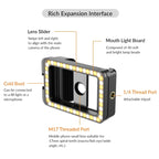 APEXEL  Multifunctional Fill Light Phone Clip With 1/4 Inch & M17 M37 Thread Tnterface, APL-FL.23