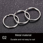10pcs 1.5 X 25mm Key Holder Ring Metal Key Chain Charm Ring