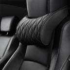 Car Seat Memory Foam Support Cushion, Black Headrest, Coffee Headrest, Black Waist Support, Coffee Waist Support
