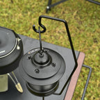 Outdoor Camping Desk Lamp Frame Retro Iron Art Camp Lamp Hanging Shelf Desktop Magnet Light Pole, 53.5cm