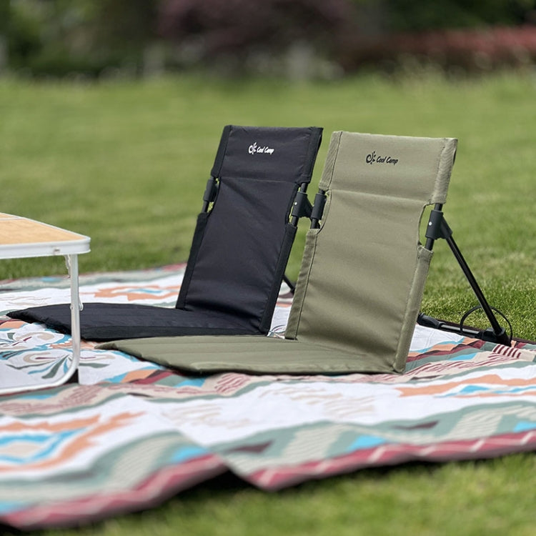 COOL CAMP C-Y006 Outdoor Camping Back Cushion Aluminum Folding Beach Chair Park Wild Leisure Chair