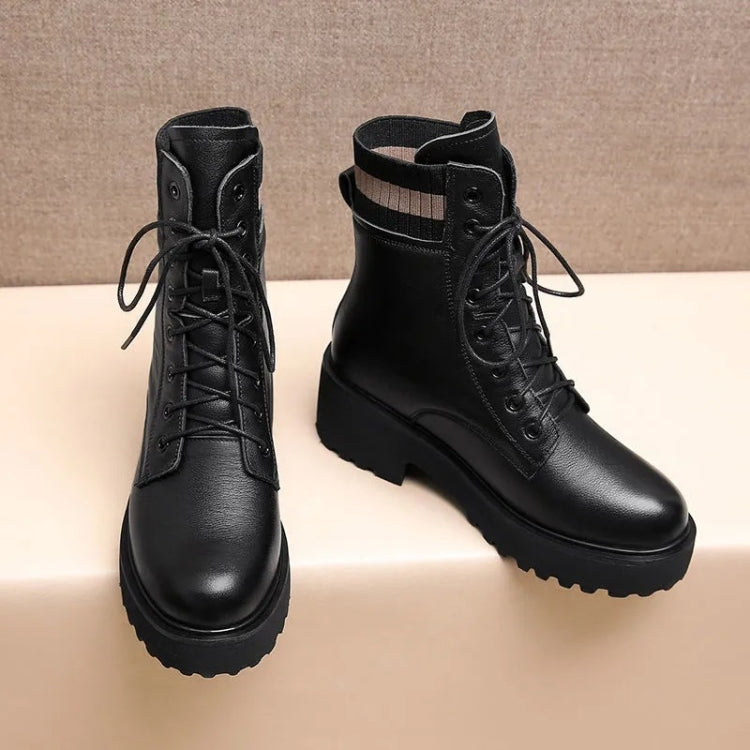 Women Fall And Winter Martin Boots England Style Thick Bottom Short Boots, 35, 36, 37, 38, 39, 40