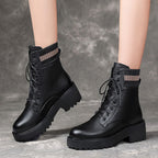Women Fall And Winter Martin Boots England Style Thick Bottom Short Boots, 35, 36, 37, 38, 39, 40