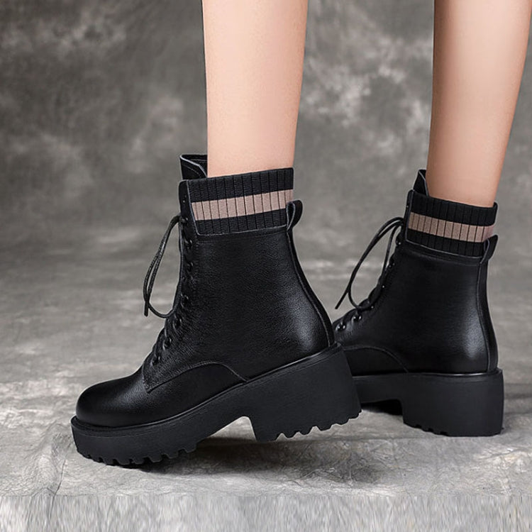 Women Fall And Winter Martin Boots England Style Thick Bottom Short Boots, 35, 36, 37, 38, 39, 40